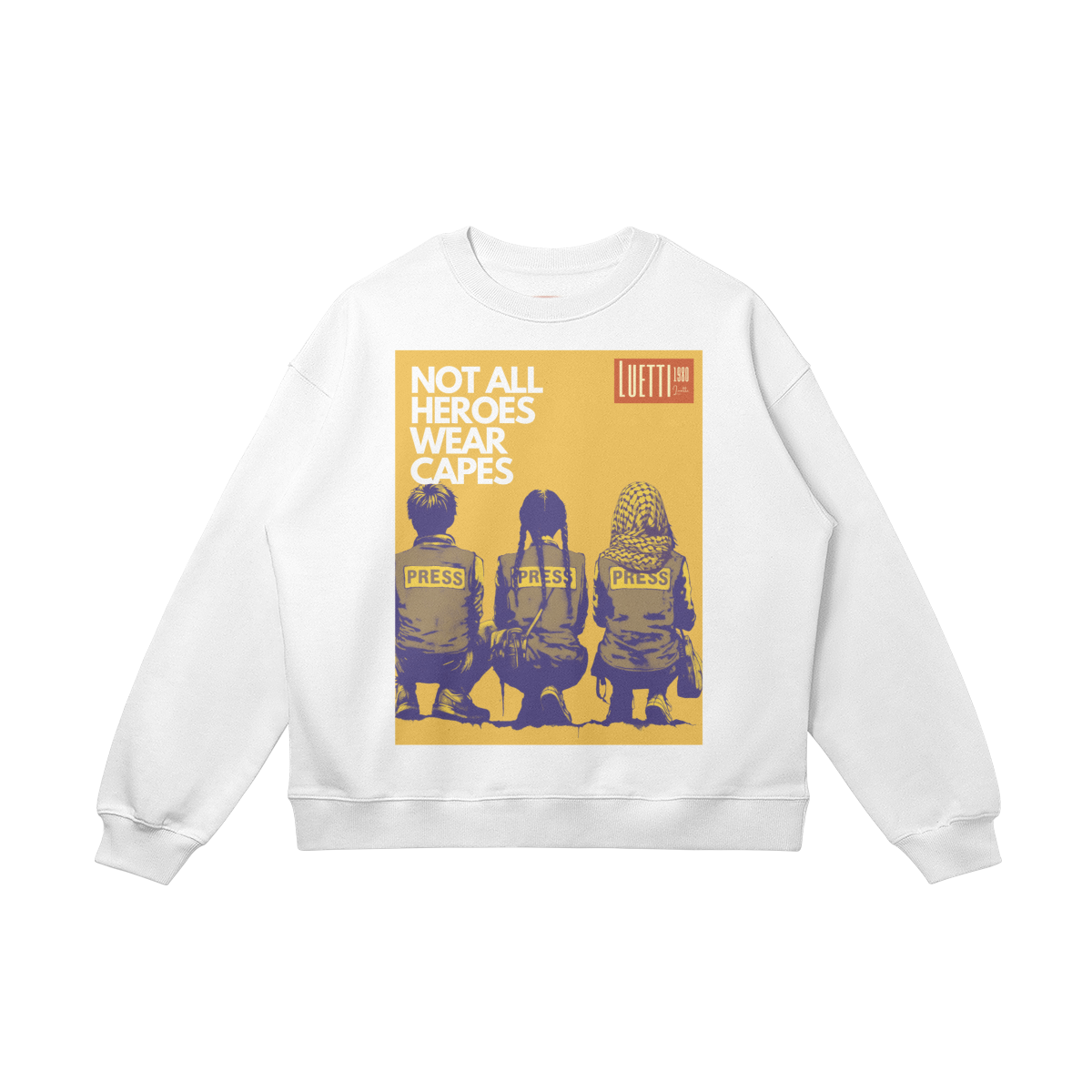 Palestinian Press Heroes Drop Shoulders Sweatshirt - 6 colors available