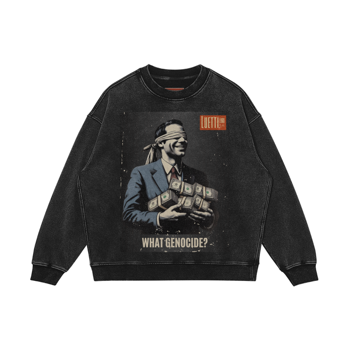 “Corrupt” Graphic Faded Oversized Sweatshirt