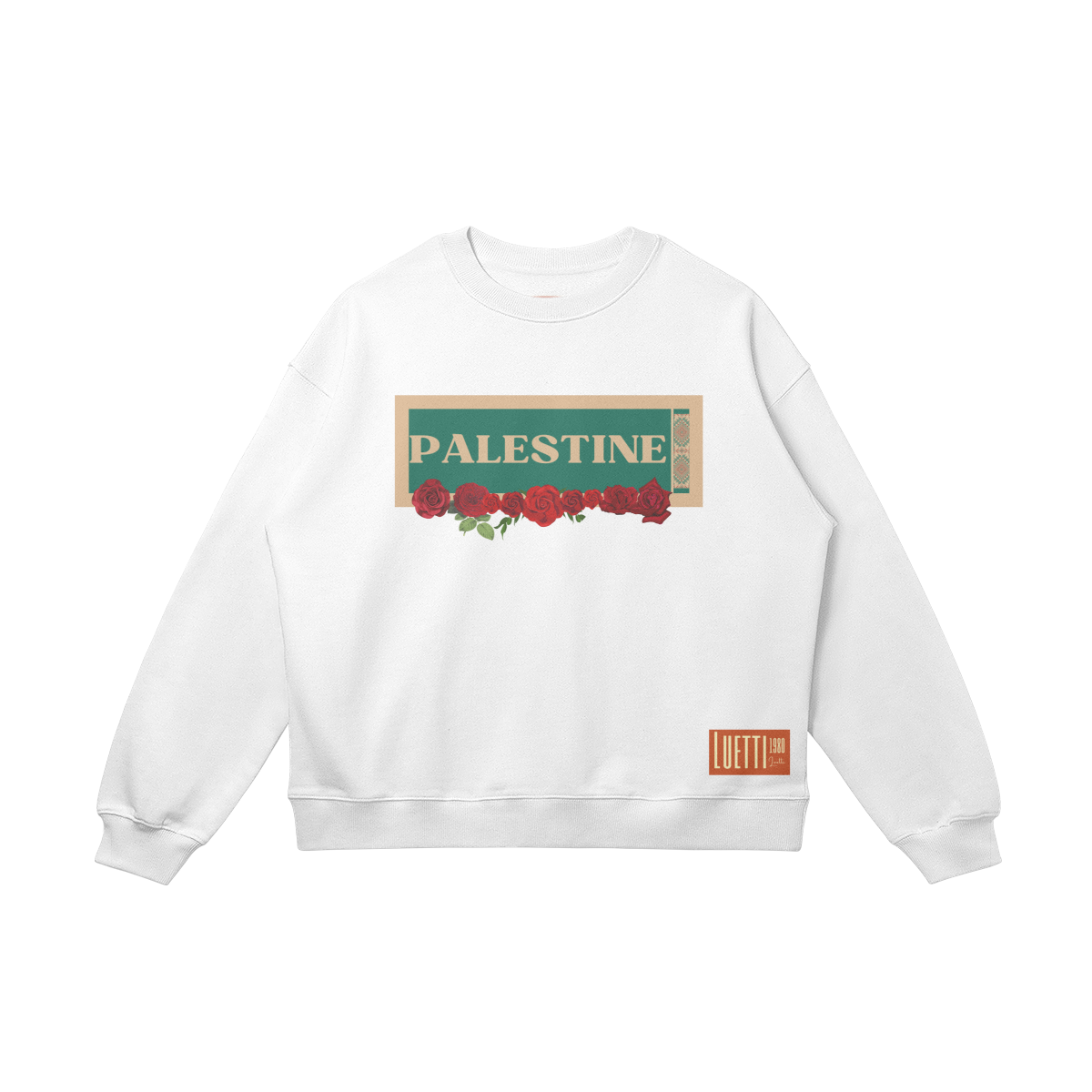 Palestine Roses Drop Shoulders Sweatshirt - 5 Colors