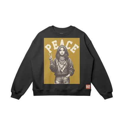 Peace Drop Shouders Sweatshirt