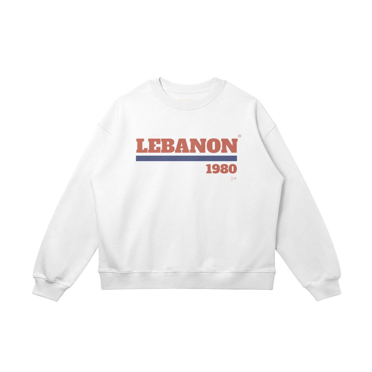 Retro Lebanon 1980 Unisex Drop Shoulders Sweatshirt