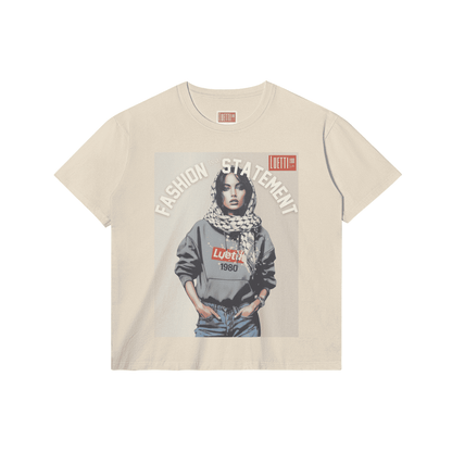 "FASHION IS A STATEMENT" Regular Fit T-shirt