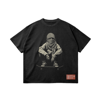 We Are Not Your Terrorists [No Writing] Oversized Washed Raw Hem Tee