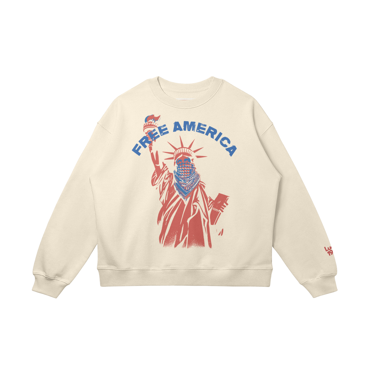 Free America Drop Shoulders Sweatshirt